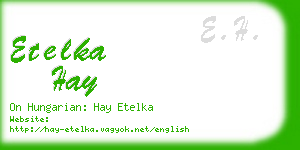 etelka hay business card